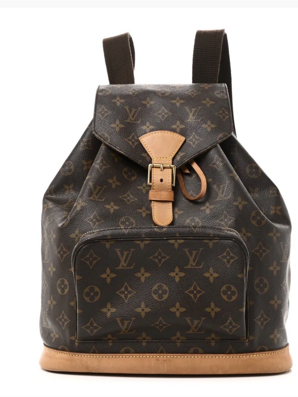 LOUIS VUITTON Monogram Canvas Montsouris GM Backpack Bag with COA and dust bag